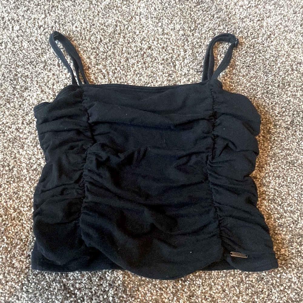 BLACK HOLLISTER CROP TOP TANKTOP